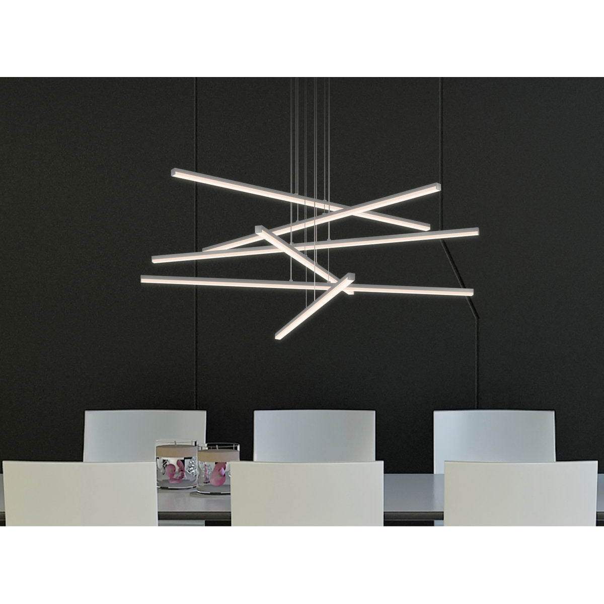Stix 6 - Light LED Chandelier