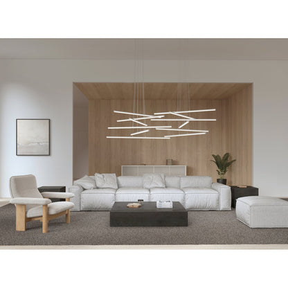 Stix 6 - Light LED Chandelier