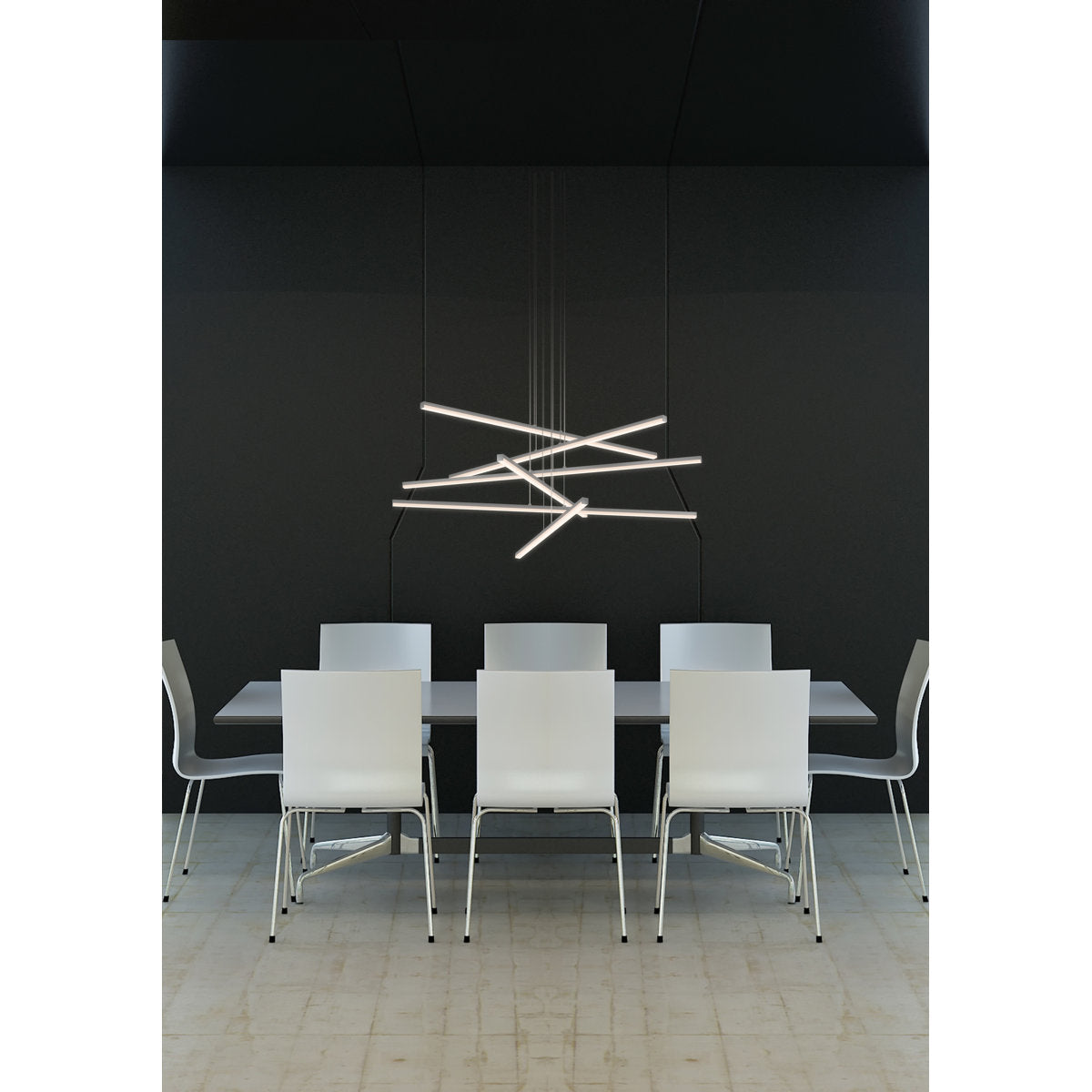 Stix 6 - Light LED Chandelier