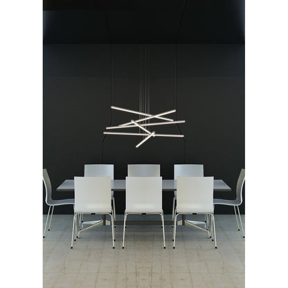Stix 6 - Light LED Chandelier
