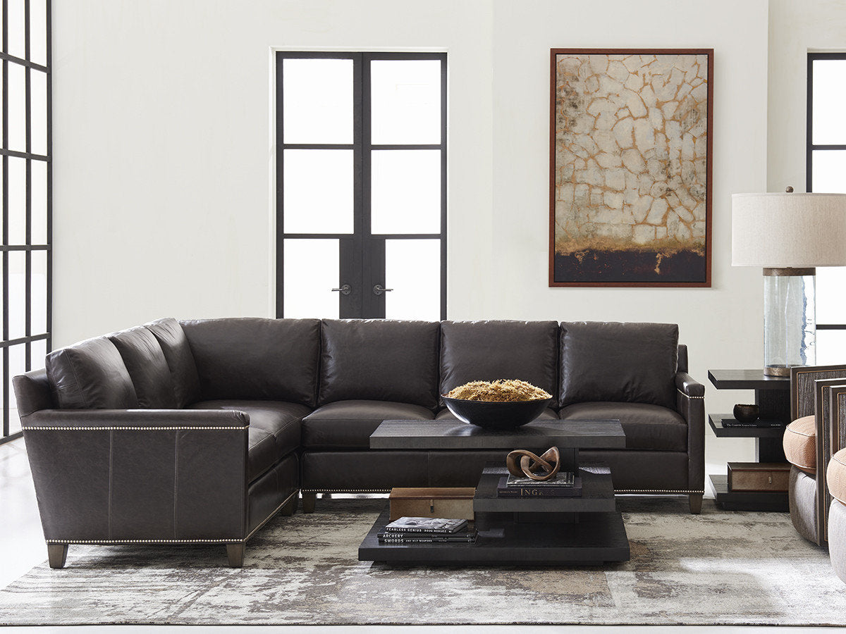 Strada Leather Sectional