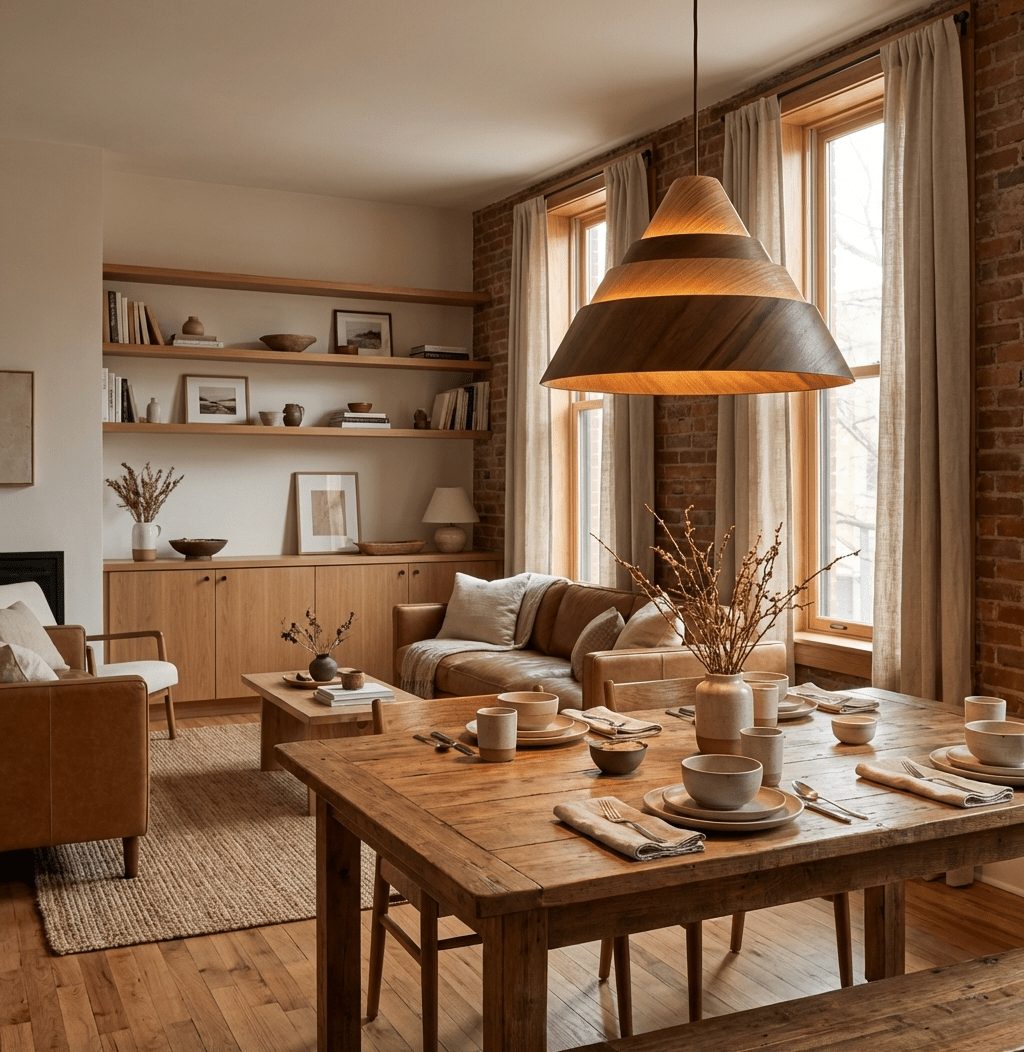 Strata Wood Pendant Lamp