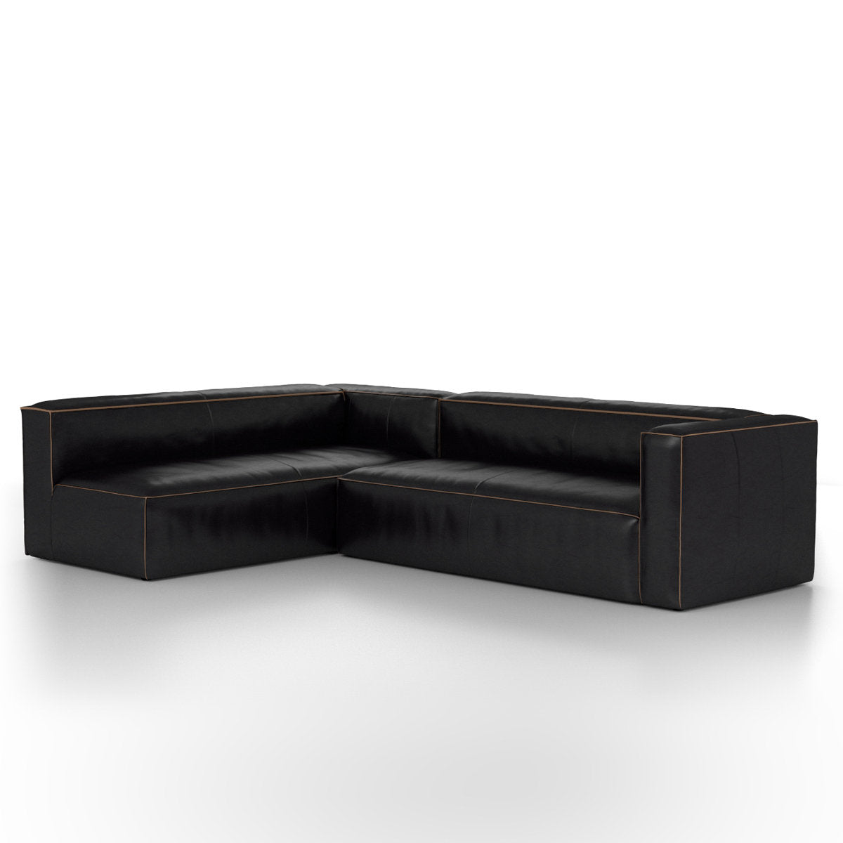 Strom 120" Leather Sectional