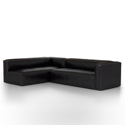 Strom 120" Leather Sectional