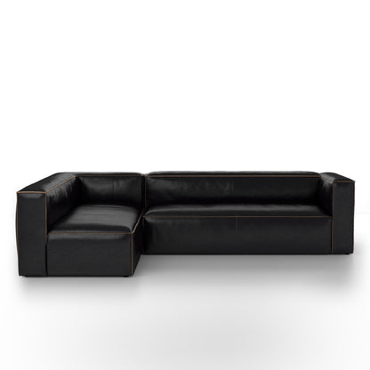 Strom 120" Leather Sectional