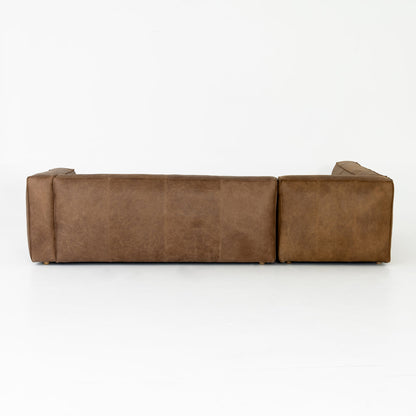 Strom 120" Leather Sectional