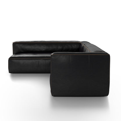 Strom 120" Leather Sectional