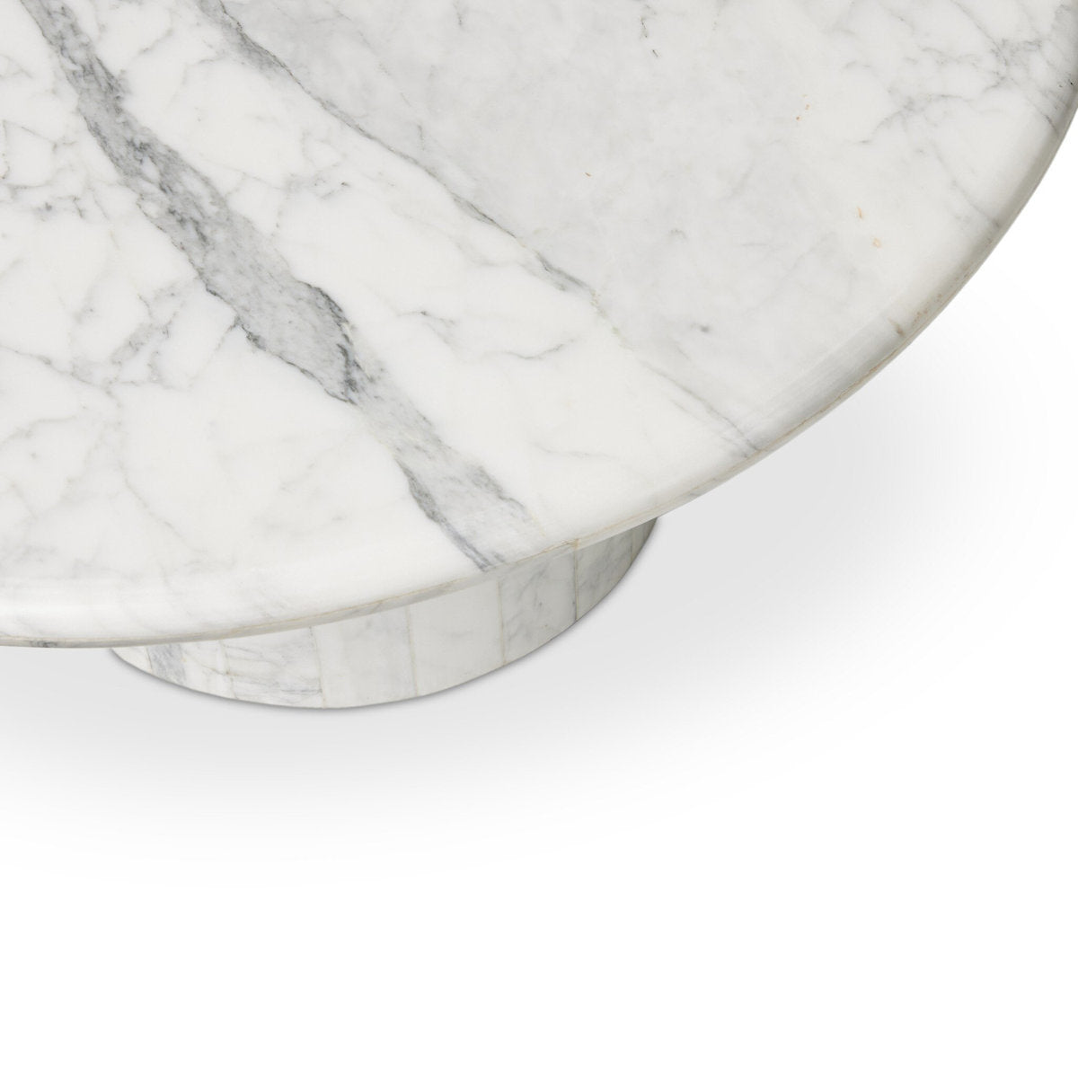 Stuart Marble Coffee Tables-White Calacatta Marble