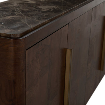 Summit Ash Burl Sideboard - 2 Shelves, Dusk
