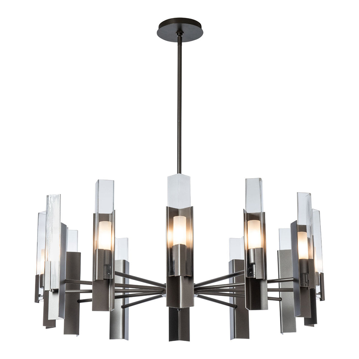 Summit Pendant - 12-Light - Oil Rubbed Bronze - Frosted Glass