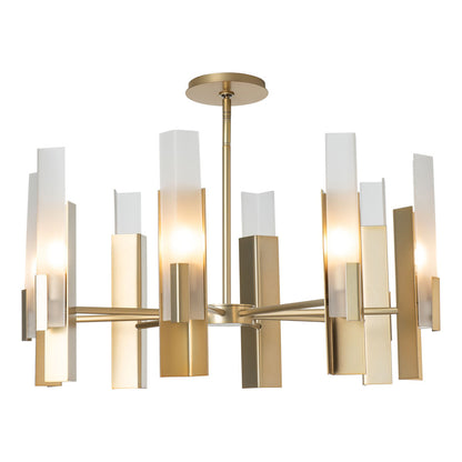 Summit Pendant - 8-Light - Natural Iron - Clear Glass