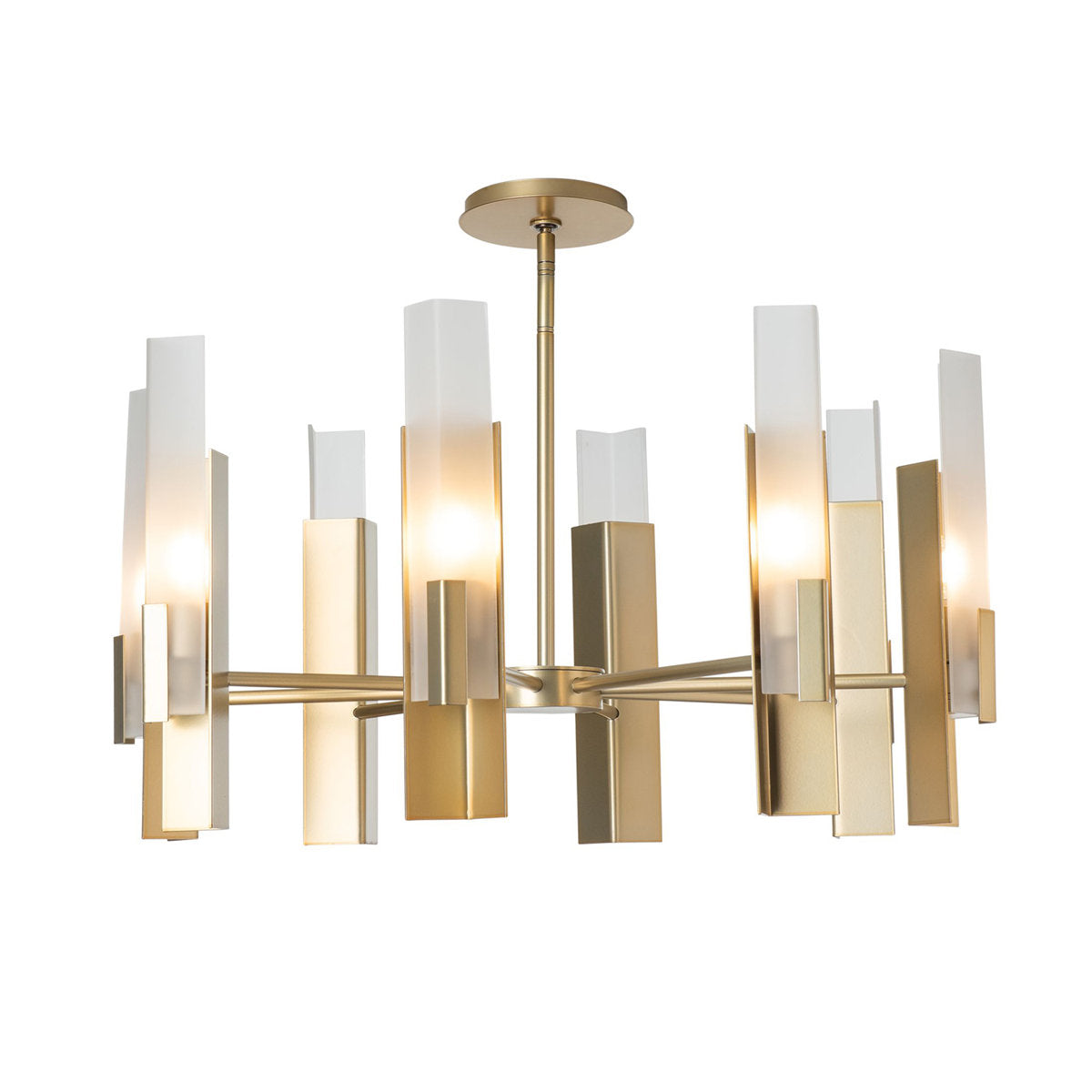 Summit Pendant - 8-Light - Natural Iron - Clear Glass