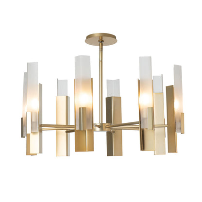 Summit Pendant - 8-Light - Natural Iron - Clear Glass