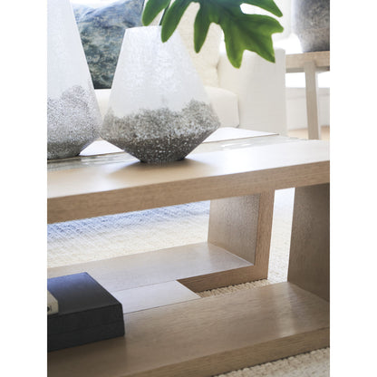 Sunset Key Fischer Floor Shelf Coffee Table with Storage