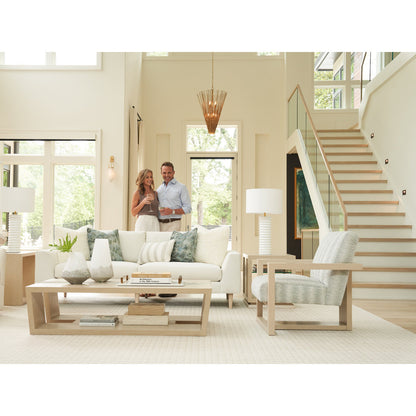 Sunset Key Fischer Floor Shelf Coffee Table with Storage