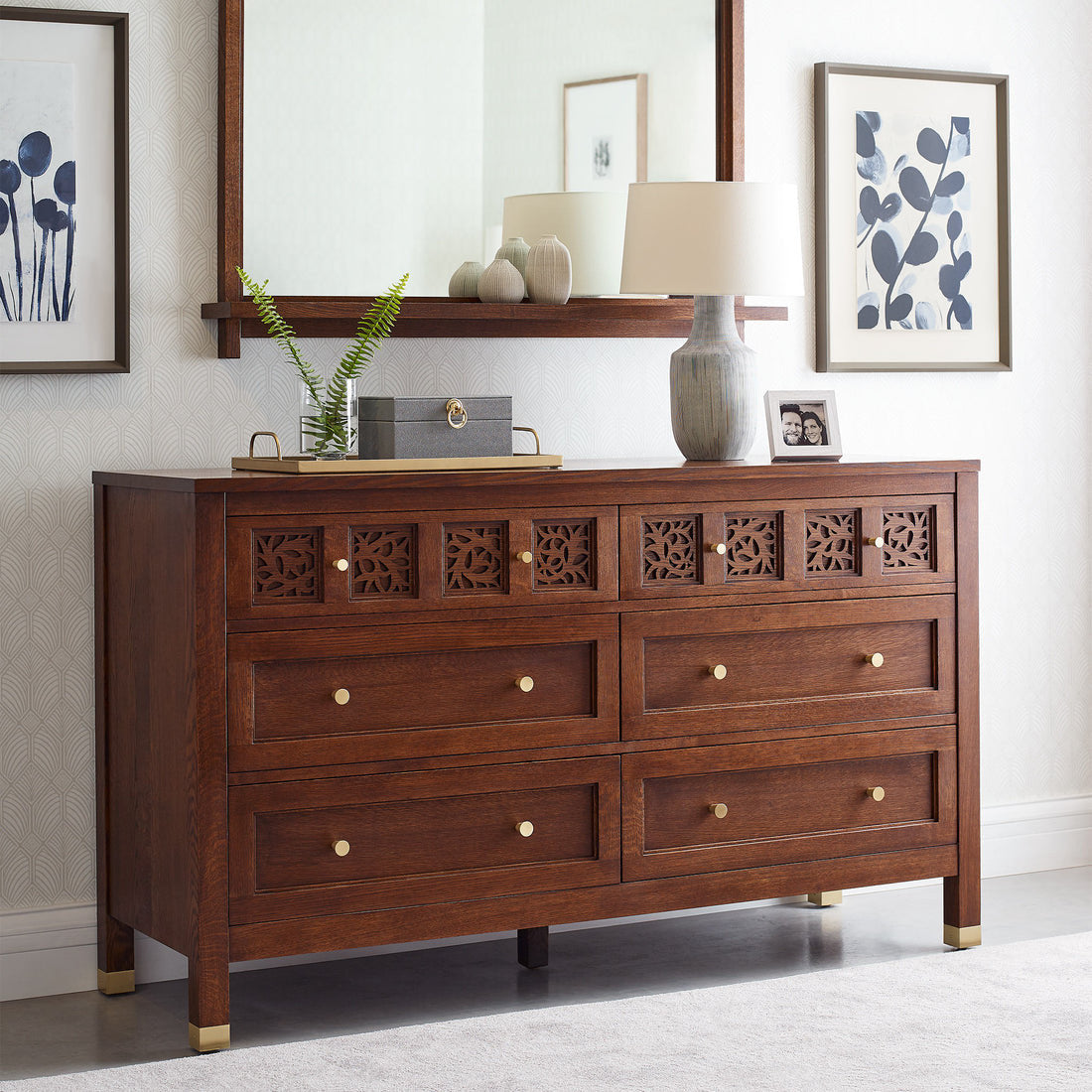 Surrey Hills 6 - Drawer Solid Wood Dresser