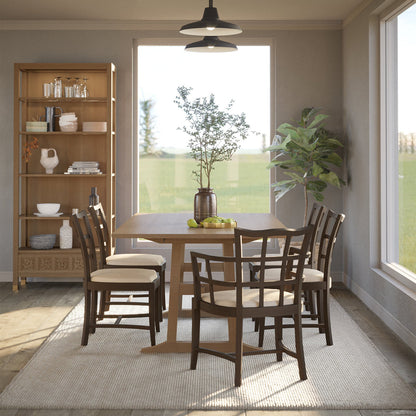 Surrey Hills Solid Wood Etagere Bookcase