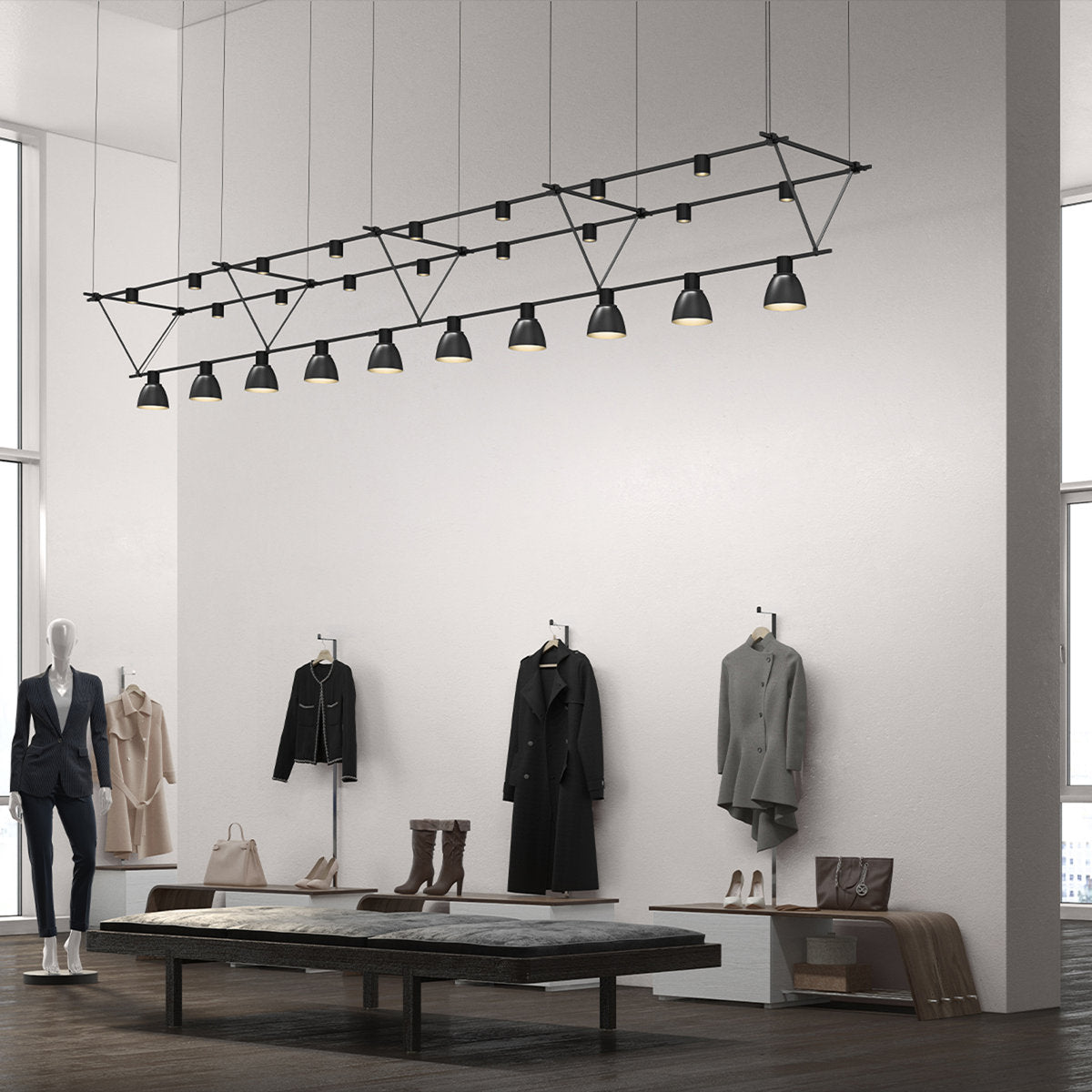 Suspenders庐 10 - Light LED Chandelier