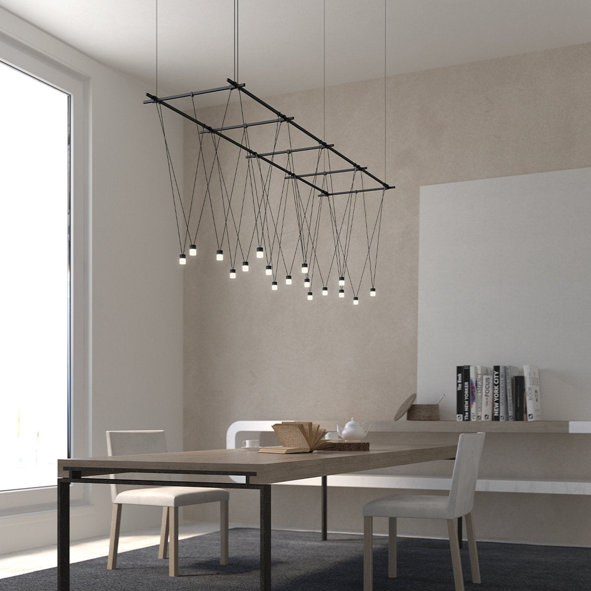 Suspenders庐 17 - Light LED Chandelier