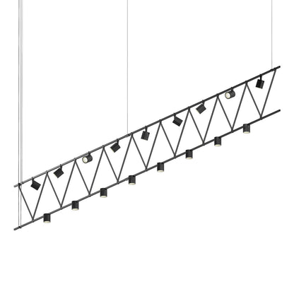 Suspenders庐 17 - Light LED Chandelier