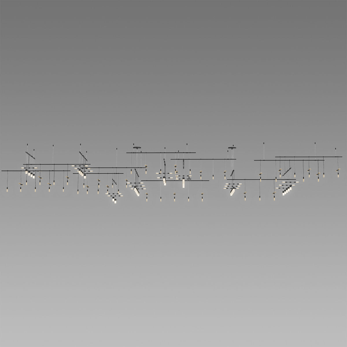 Suspenders庐 35 - Light LED Chandelier
