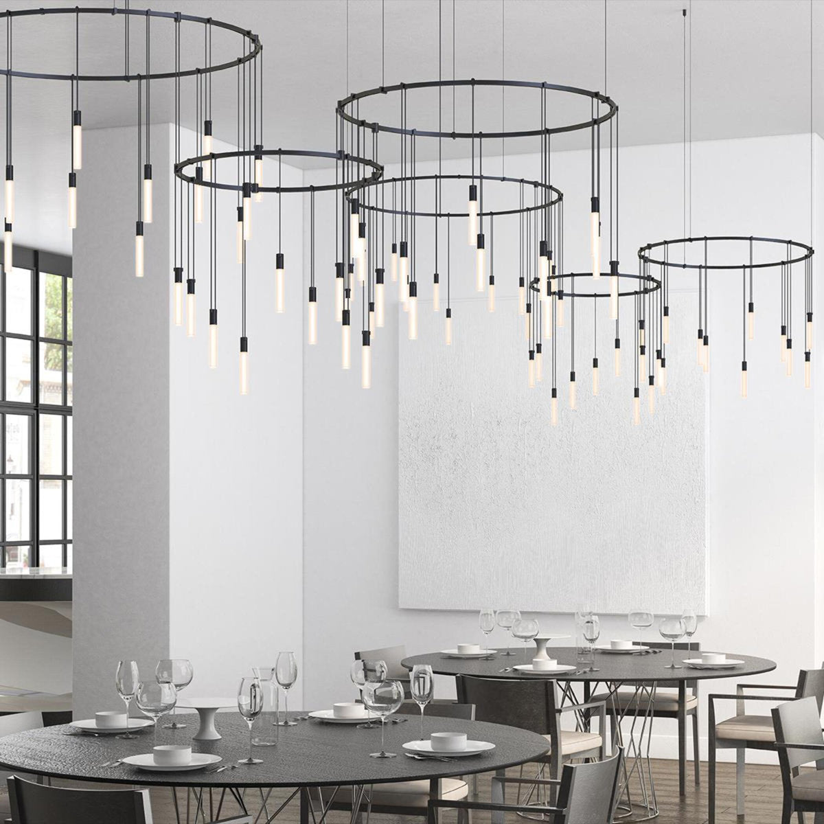Suspenders庐 36 - Light LED Chandelier