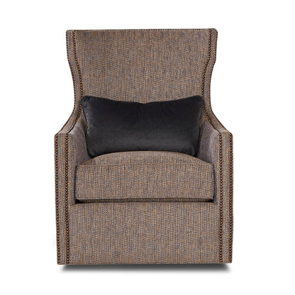 Swivel Wingback Chair Chair with Ottoman