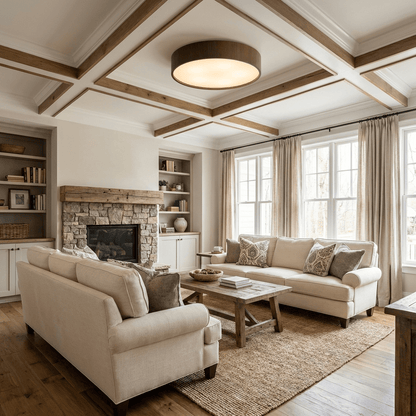 Sylva Minimalist Timber Ceiling Lamp