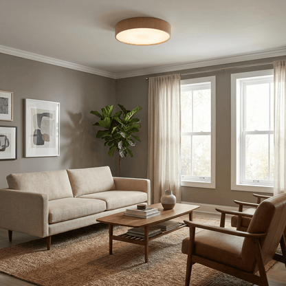 Sylva Minimalist Timber Ceiling Lamp