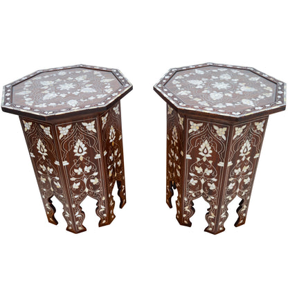 Syrian Glass End Table (Set of 2)