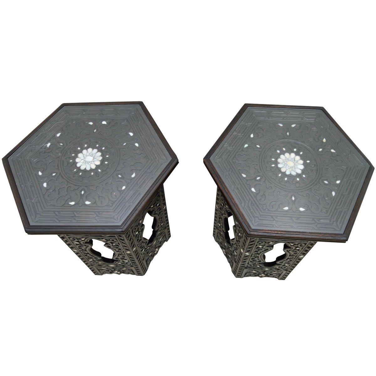 Syrian Glass End Table (Set of 2)