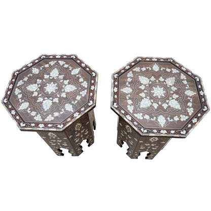 Syrian Glass End Table (Set of 2)