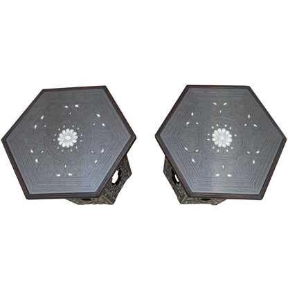 Syrian Glass End Table (Set of 2)