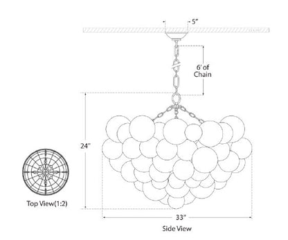 Talia 8 - Light Chandelier