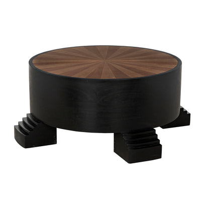 Tambour Solid Wood Coffee Table