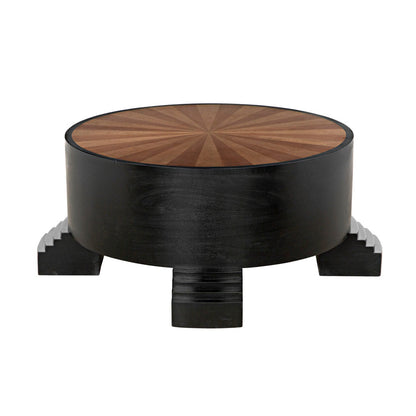 Tambour Solid Wood Coffee Table