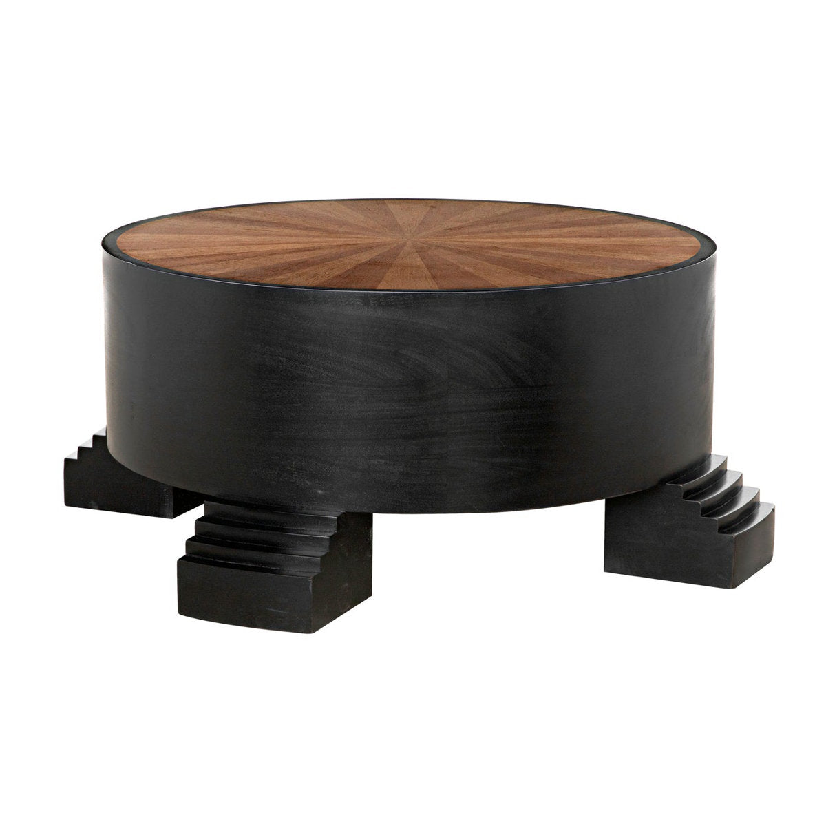 Tambour Solid Wood Coffee Table