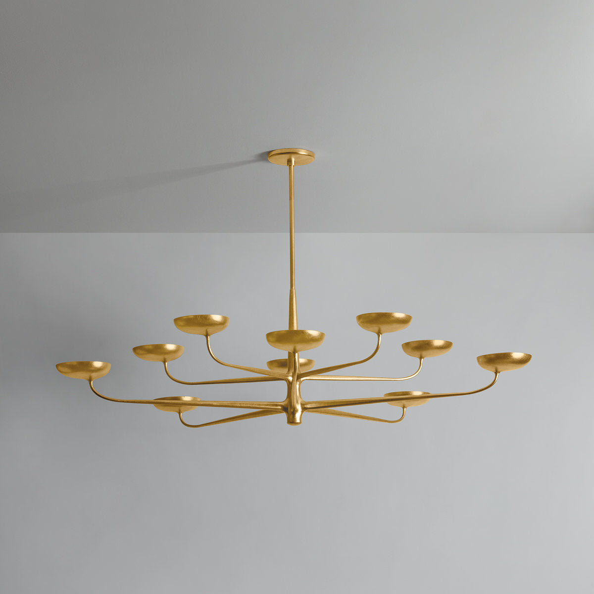 Taormina Chandelier in Vintage Gold Leaf