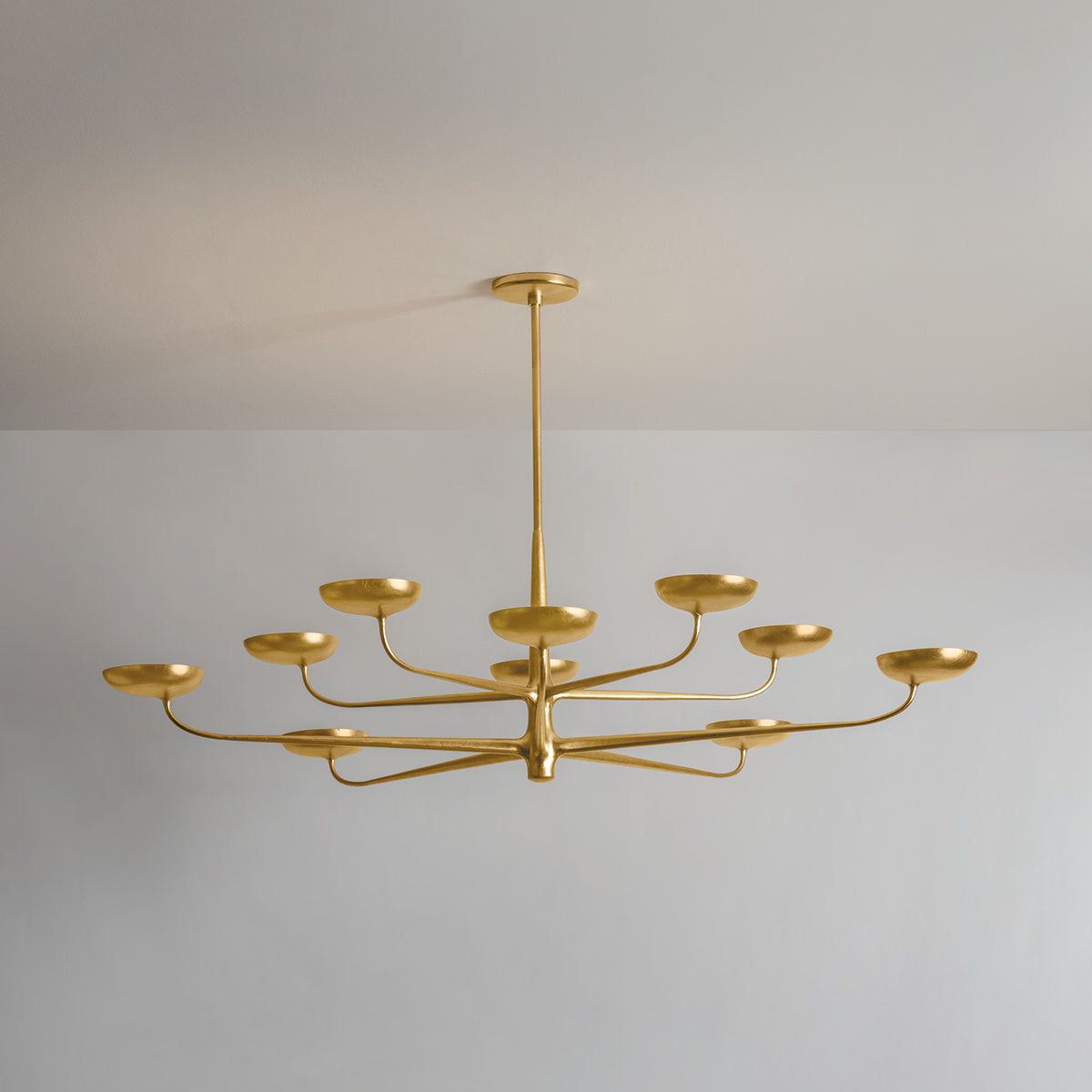 Taormina Chandelier in Vintage Gold Leaf