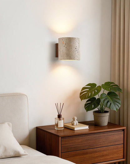 Tavian Travertine Wall Lamp