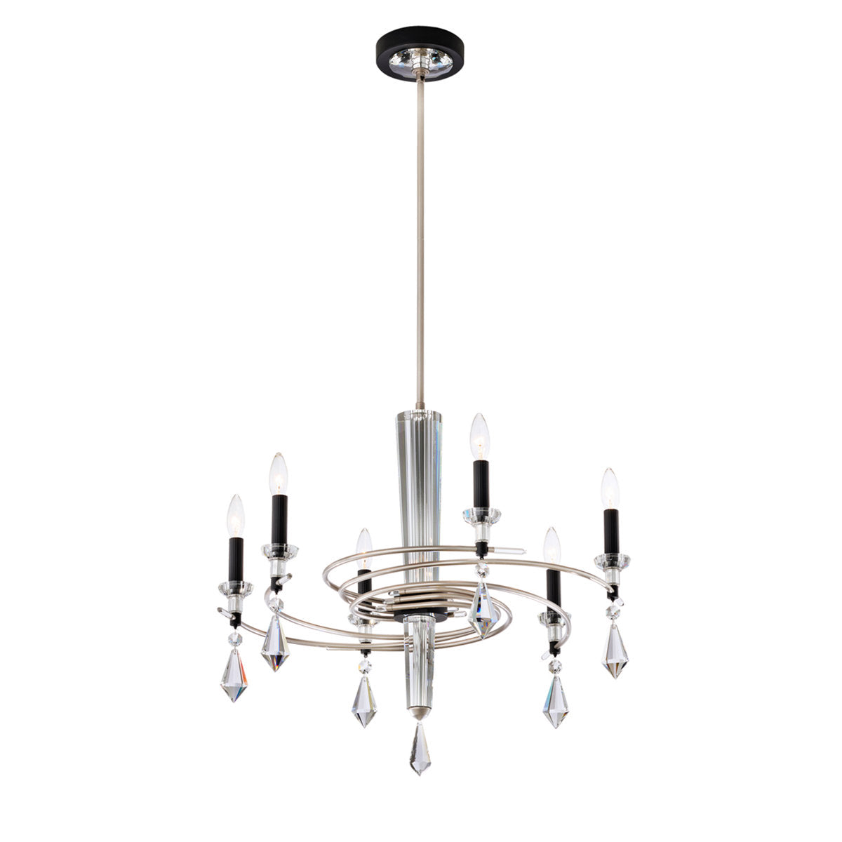 Tempest 6 Light Crystal Chandelier
