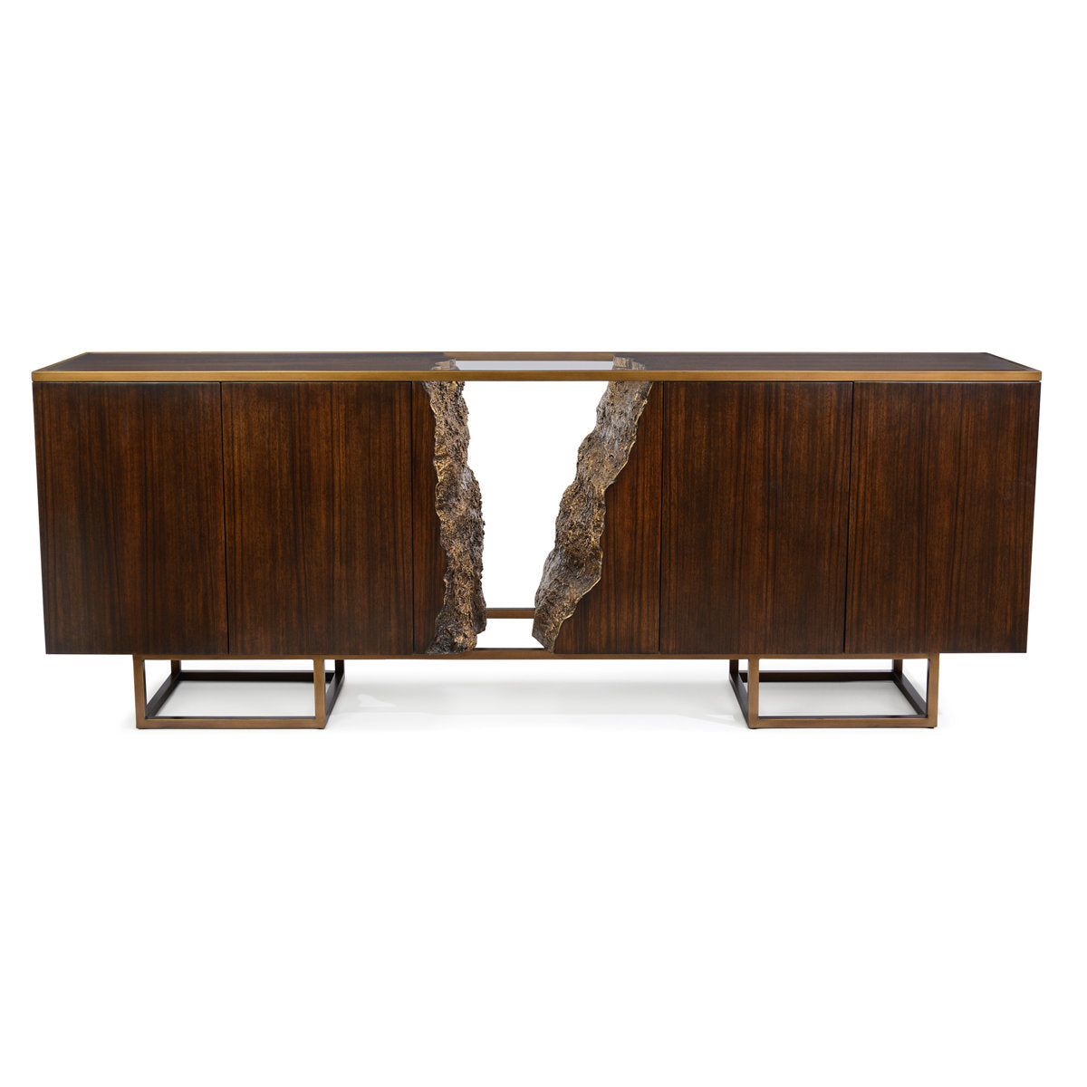 Terra Four-Door Credenza, White