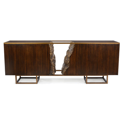 Terra Four-Door Credenza, White