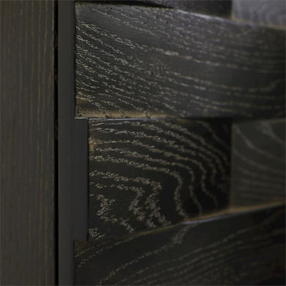Tessere Four-Door Credenza, Limed