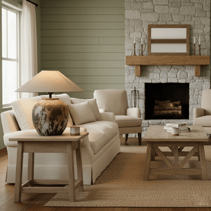 Textured Ceramic Jar Table Lamp
