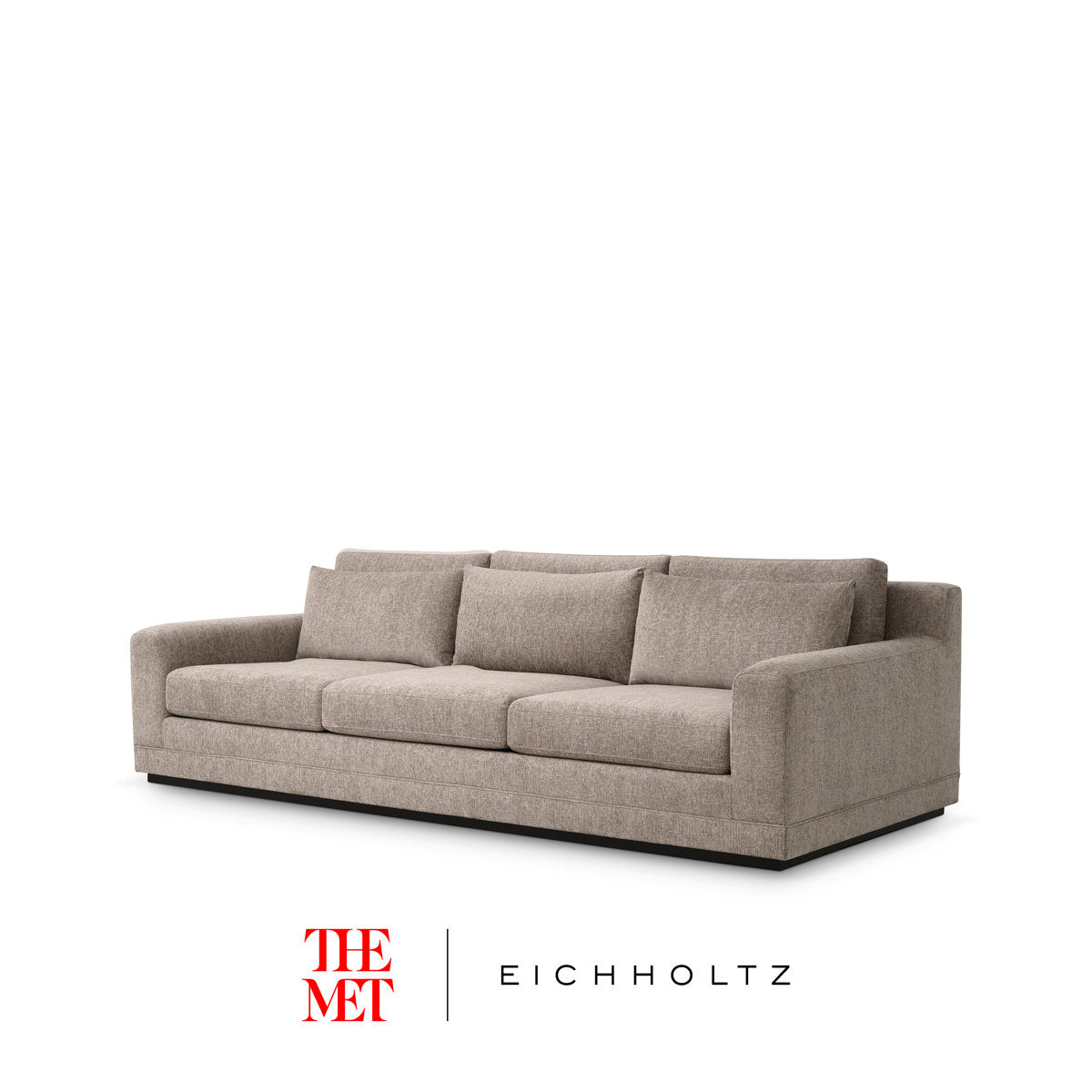 The Met x Eichholtz 108.66" 100% Polyester Square Arm Sofa