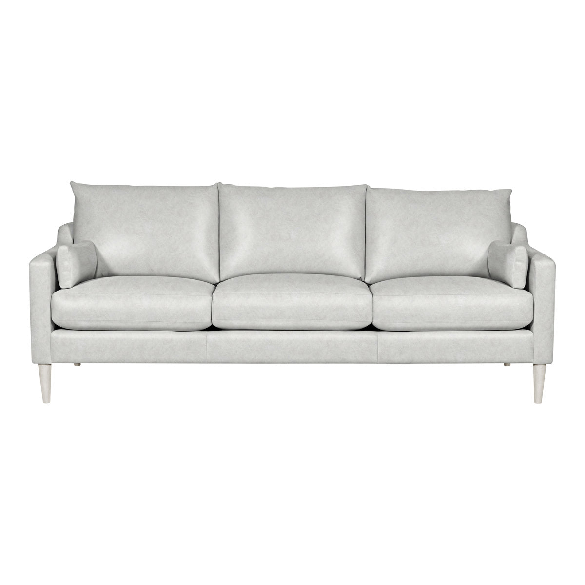 Thea 86" Genuine Leather Square Arm Sofa