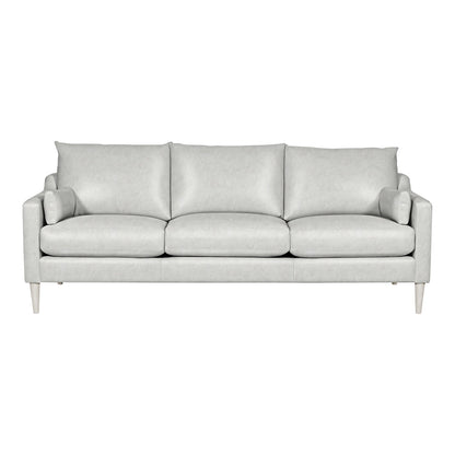 Thea 86" Genuine Leather Square Arm Sofa
