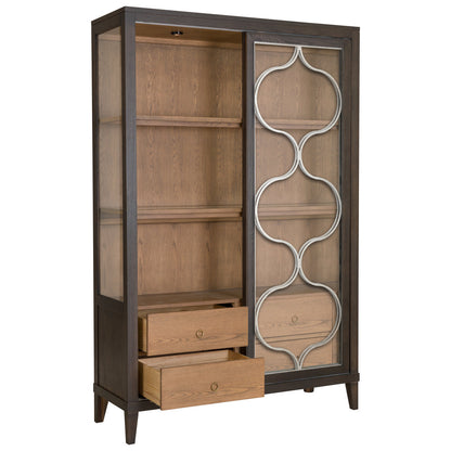 Thea Lighted Curio Cabinet