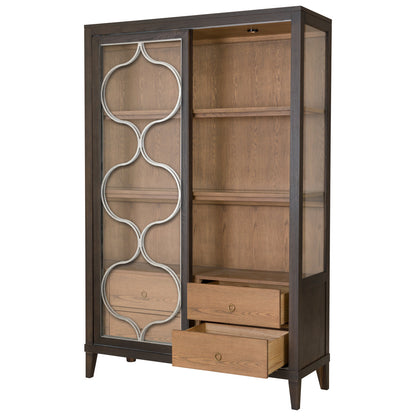 Thea Lighted Curio Cabinet